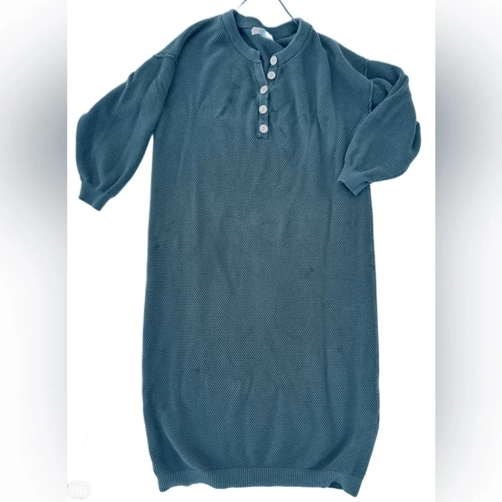 Free People Hailee Sweater Dress Forest Green Size Large - Picture 1 of 3
